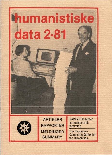1981:2 - Universitetet i Bergen