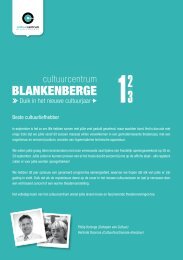 ACTIvITEITEN BIBLIOTHEEk - Cultuur Blankenberge