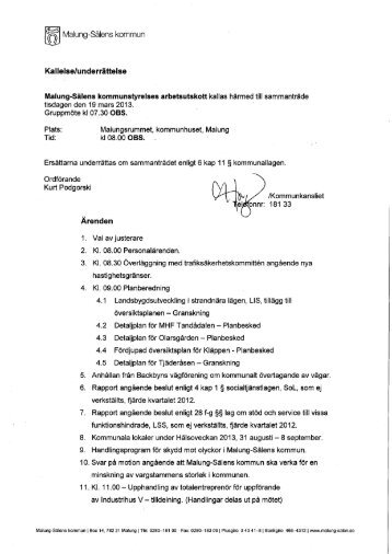 2013-03-19 - Malung-Sälens kommun
