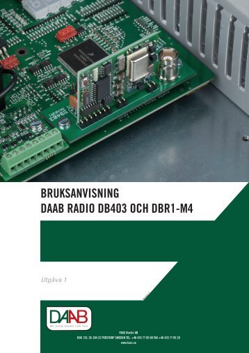 Bruksanvisning DB403 SE - FAAC