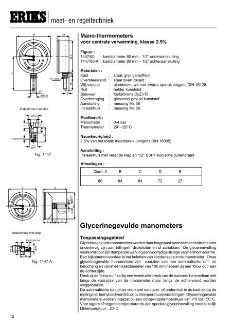 manometers nederlands - Eriks