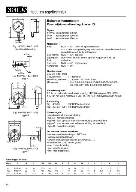 manometers nederlands - Eriks