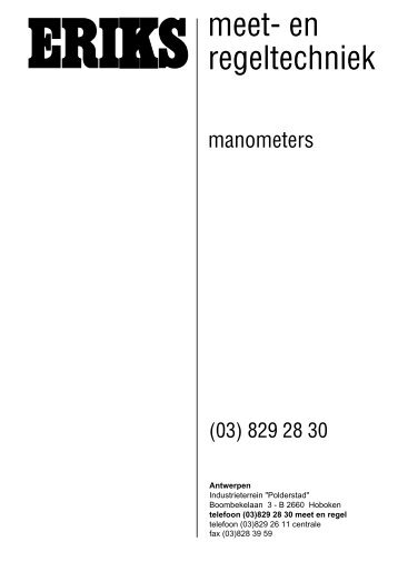 manometers nederlands - Eriks