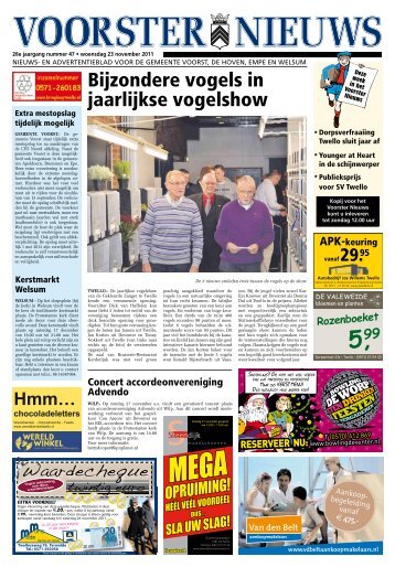 zondag 27 november - Voorster Nieuws