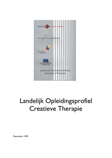 Landelijk Opleidingsprofiel Creatieve Therapie - Hogeschool Utrecht