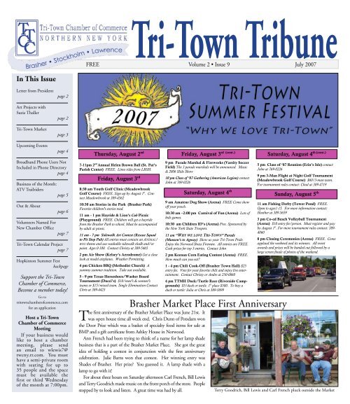 Tribune vol 2 Issue 9 The TriTown Chamber of Commerce