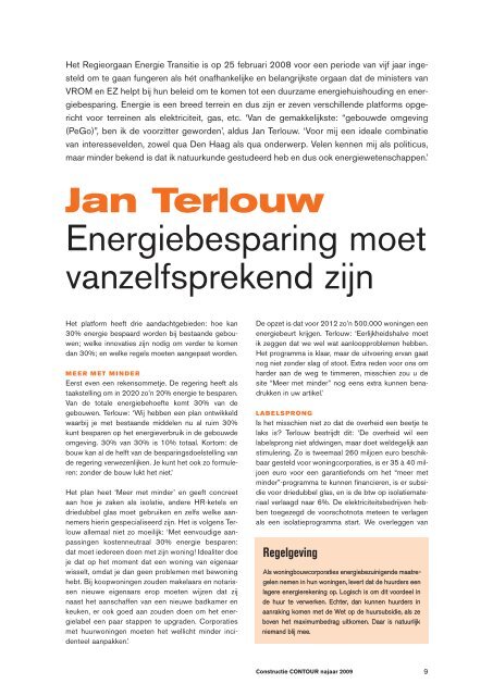 Jan Terlouw - Constructie Contour