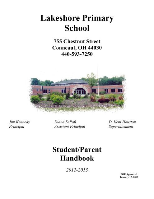 Student Parent Handbook Conneaut Area City Schools