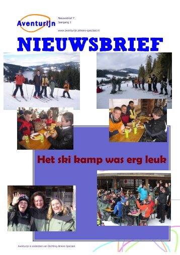 Het ski kamp was erg leuk - Aventurijn - Stichting Almere Speciaal