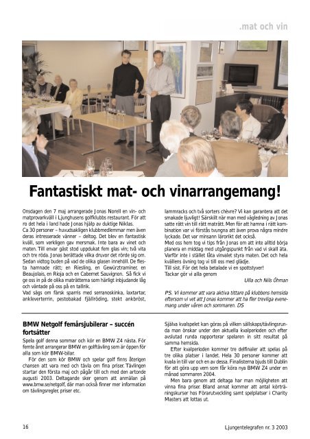 Telegraf 20033.pdf - Ljunghusens Golfklubb