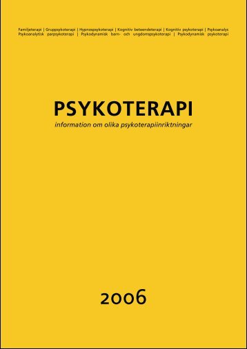 Familjeterapi - Samrådsforum för psykoterapi