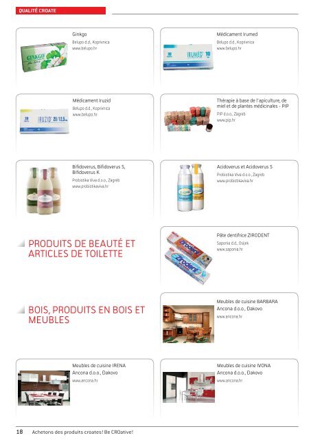 PRODUITS CROATES! ACHETONS DES Be CROative!