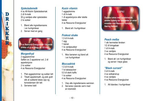 Små måltider - mye næring Frokost - nestle nutrition