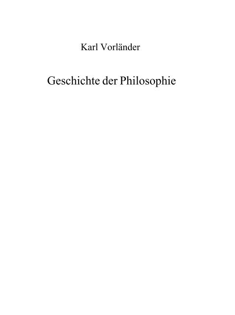 70-Vorländer, Karl - Geschichte der Philosophie - anova