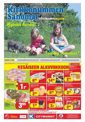 Trevlig sommar! Hyvää kesää! - Kirkkonummen Sanomat