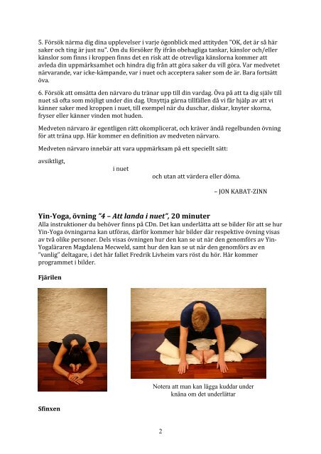 När det gör ont – Medveten närvaro & Yin-Yoga - Livskompass