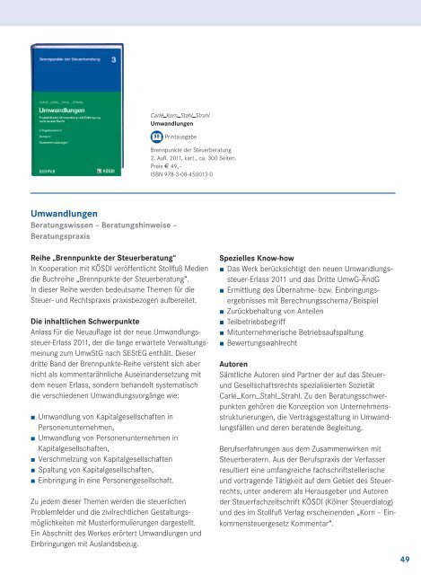 Fachmedien 2012 - Stollfuß Medien