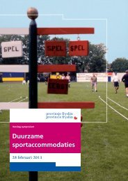 Duurzame sportaccommodaties - sportfriesland.nl