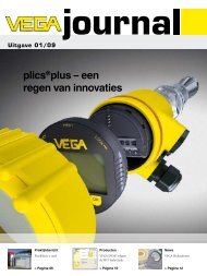 plics®plus – een regen van innovaties - VEGA Grieshaber KG