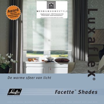 Luxaflex Facette Shades.pdf - Wesdijk Homestyle