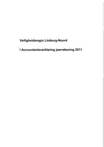 Bijlage 3: Accountantsverklaring - Gemeente Roermond