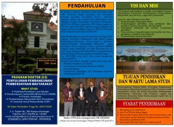 Leaflet S3 Penyuluhan Pembangunan Pemberdayaan Masyarakat