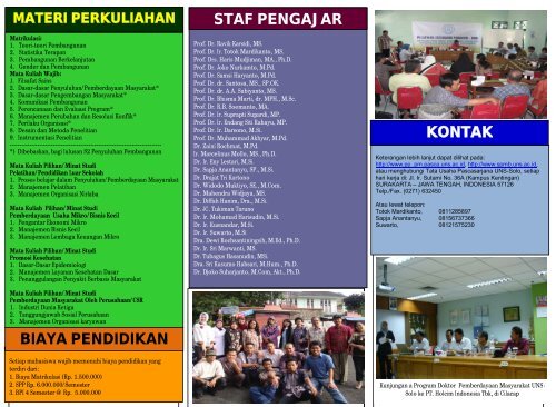 Leaflet S3 Penyuluhan Pembangunan Pemberdayaan Masyarakat