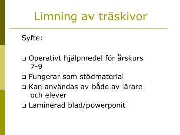 Limning av träskivor