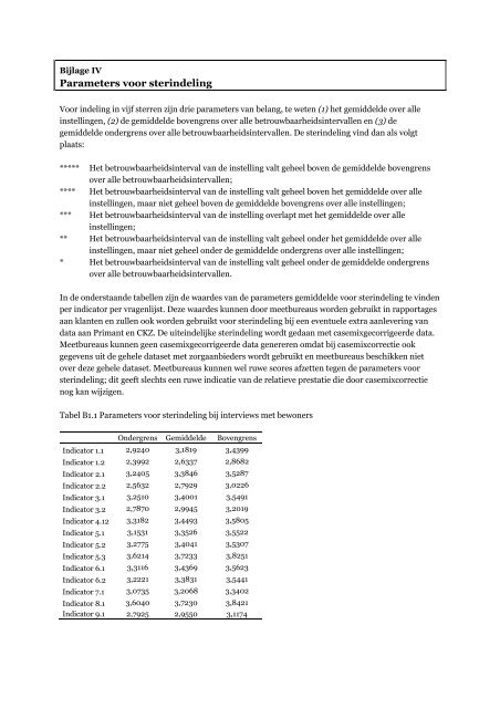 Meetverantwoording cliëntgebonden indicatoren ... - Zichtbare Zorg