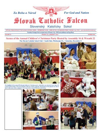 Volume CII - Issue 4981 - Slovak Catholic Sokol