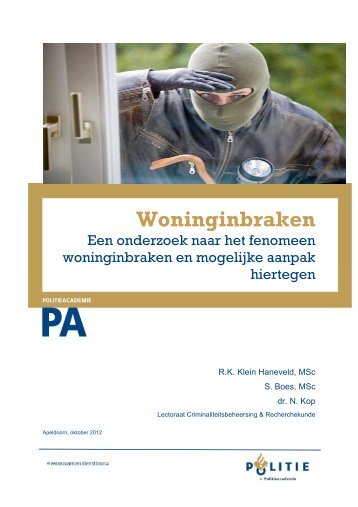 Woninginbraken - Politieacademie