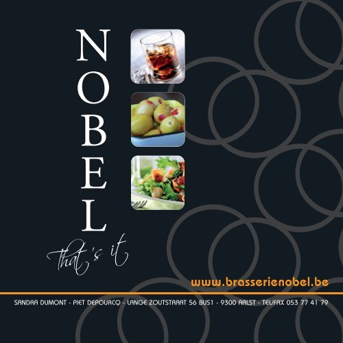 Warme dranken - Brasserie Nobel