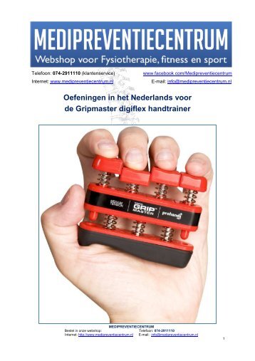 Gripmaster digiflex handtrainer grip master - Medipreventiecentrum