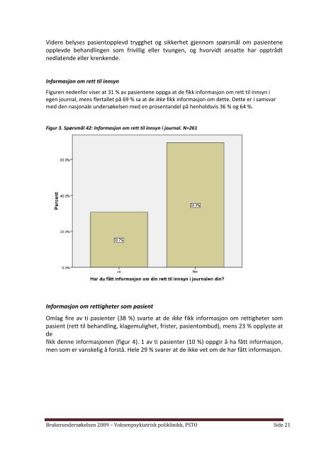 Rapport. Resultater fra brukertilfredshetsundersøkelse ved ...