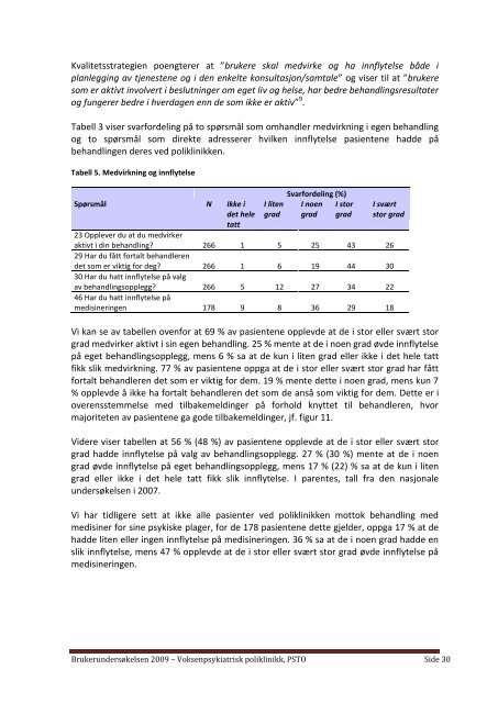 Rapport. Resultater fra brukertilfredshetsundersøkelse ved ...