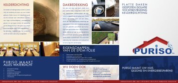 DAKBEDEKKING EIGENSCHAPPEN VAN DE EPDM FOLIE - Puriso