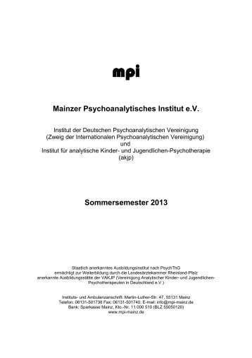 Semesterprogramm Sommer 2013 [PDF] - mpi