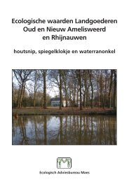 Ecologische waarden Landgoederen Oud en Nieuw Amelisweerd ...