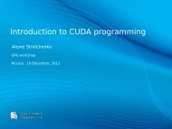 Introduction to CUDA programming - LinkSCEEM