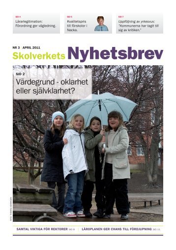 Nyhetsbrev nr 3/2011 (3,3 MB) - Skolverket