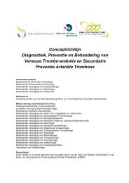 Conceptrichtlijn Diagnostiek, Preventie en Behandeling van ... - NVVC