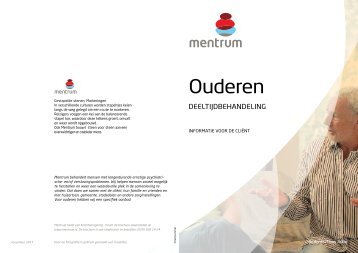 Deeltijdbehandeling - Mentrum