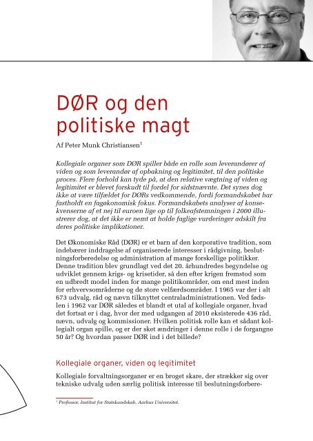 DØR og den politiske magt - De Økonomiske Råd