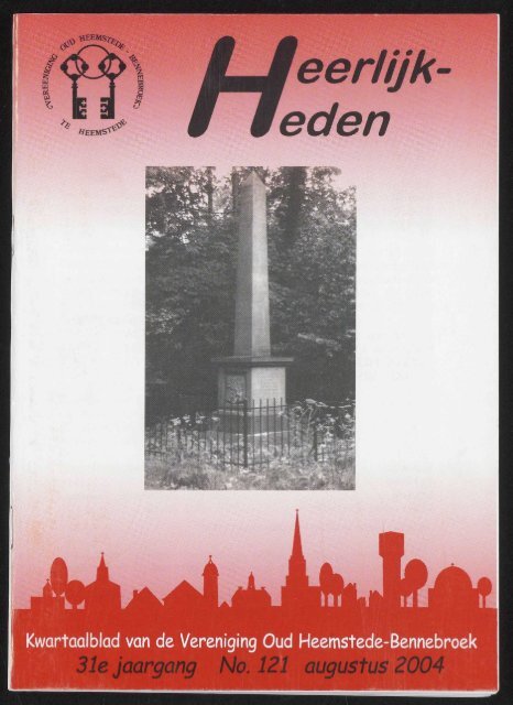 eerlijk eden - Historische Vereniging Heemstede-Bennebroek