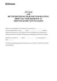 Avtale bygging drift og vedlikehold frittstende nettstasjon - Fortum