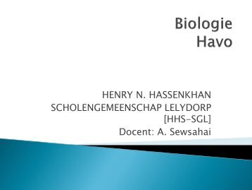 havo_les_inleiding in de biologie - Ashvin Sewsahai