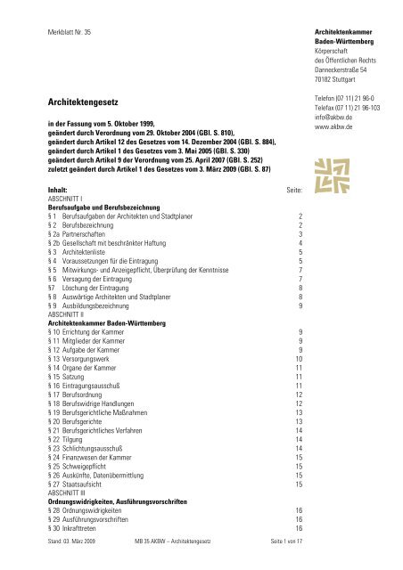 Architektengesetz