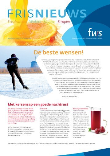Frisnieuws nr1 (12027) - Nederlandse Vereniging Frisdranken ...