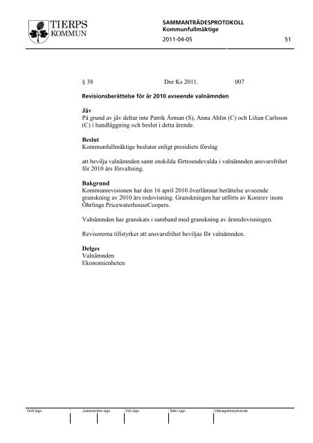 Kf protokoll 110405.pdf - Tierps kommun