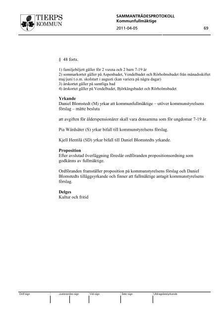 Kf protokoll 110405.pdf - Tierps kommun